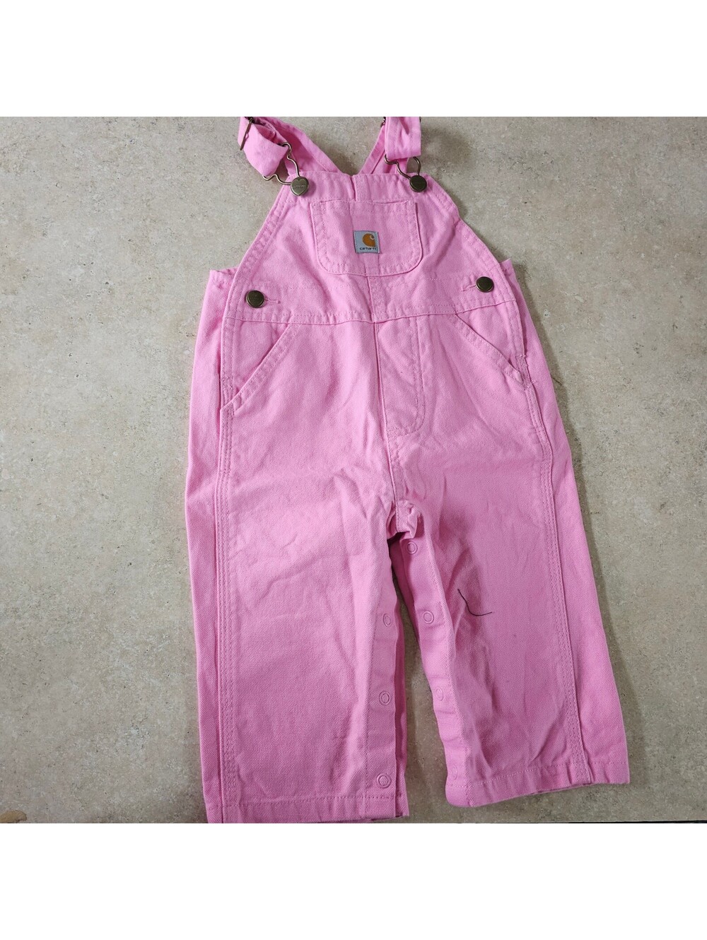 Carhartt Baby Pink Cotton Overalls 9M